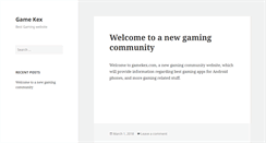 Desktop Screenshot of gamekex.com