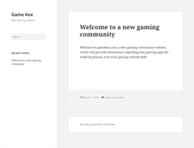 Tablet Screenshot of gamekex.com